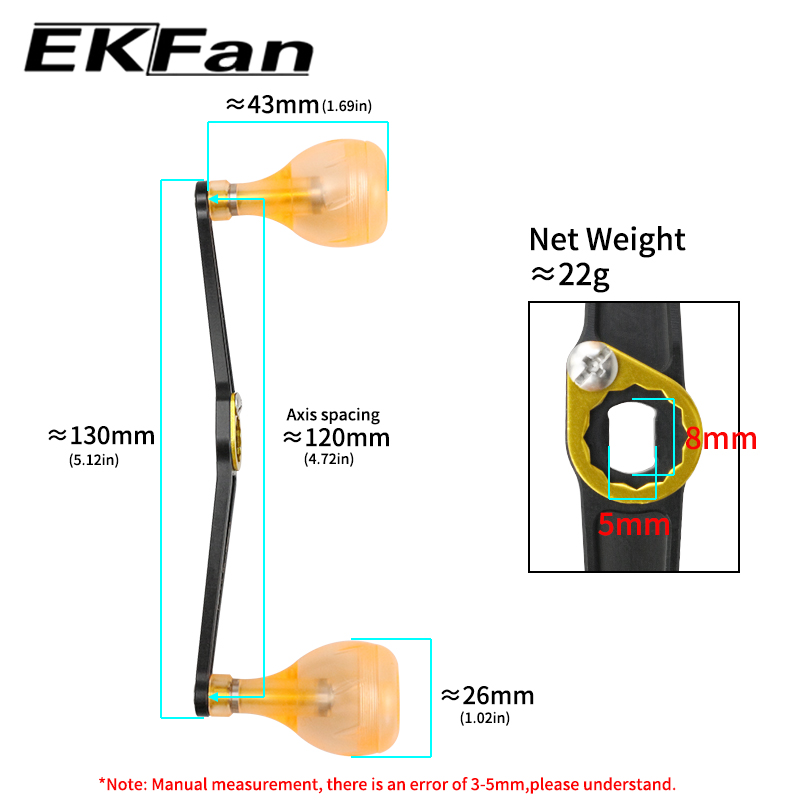 EKFan – poignées en alliage ul - Trolling Reel avis et prix