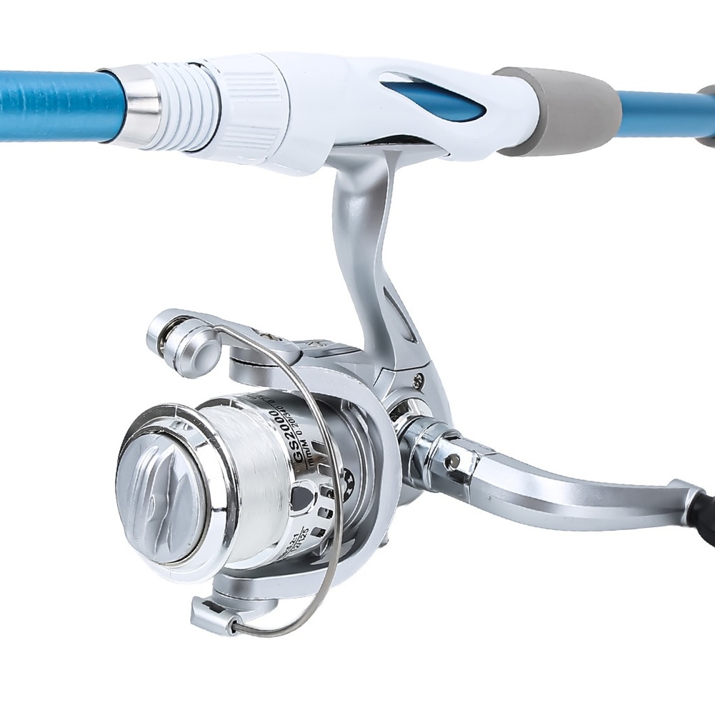 Canne à pêche bleue et blanche - Reel Bag avis et prix
